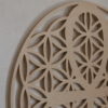Fleur de Vie avec Croix de Ankh en Bouleau - Décoration murale - 50cm – Image 3
