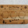 Plateau du Père Noël personnalisable - Chêne massif