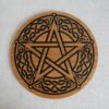 Pentagramme en bois - Motif Celtique - 35cm