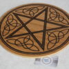Pentagramme en bois - Motif Triquetra- 35cm – Image 3
