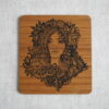 Méliane - Gravure laser sur Chêne - Taille M