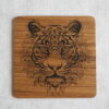 Tigre - Gravure laser sur Chêne - Taille M