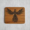 Phoenix - Gravure laser sur Chêne - Taille S