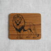 Lion - Gravure laser sur Chêne - Taille S