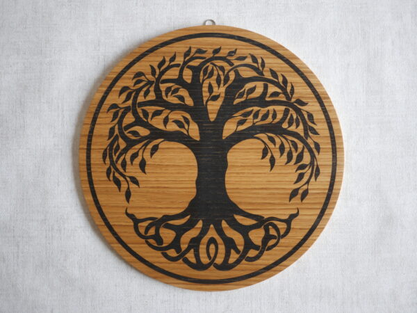 Arbre de Vie - Gravure sur Chêne - 35cm