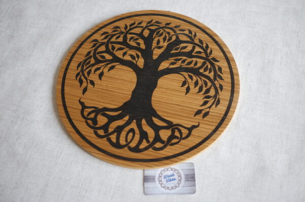 Arbre de Vie - Gravure sur Chêne - 35cm – Image 3