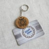 Porte Clés Hibou- Chêne Massif – Image 2